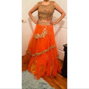 Indian Lehenga with scarf